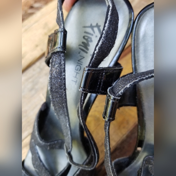 Size 10 Sparkle High Heel platform shoes Fioni Night ladies straps buckles - Picture 5 of 13